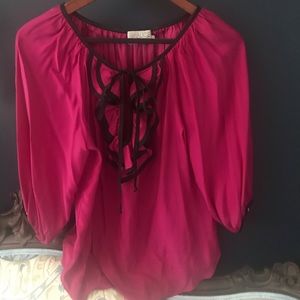 Alice and Trixie 100% silk blouse made in the USA